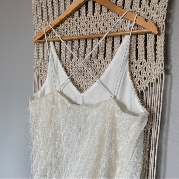 Boutique Strappy Ivory Eyelash Tank Top - Picture 9 of 9